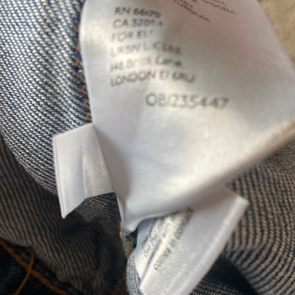 Free People Paint Splash Cargo/Carpenter Starving Artist Slouchy Medium Wash 27 - Picture 8 of 8